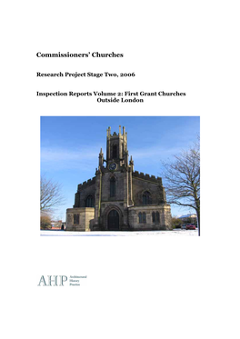 Commissioners' Churches 2