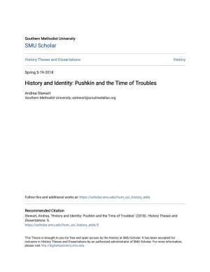 History and Identity: Pushkin and the Time of Troubles