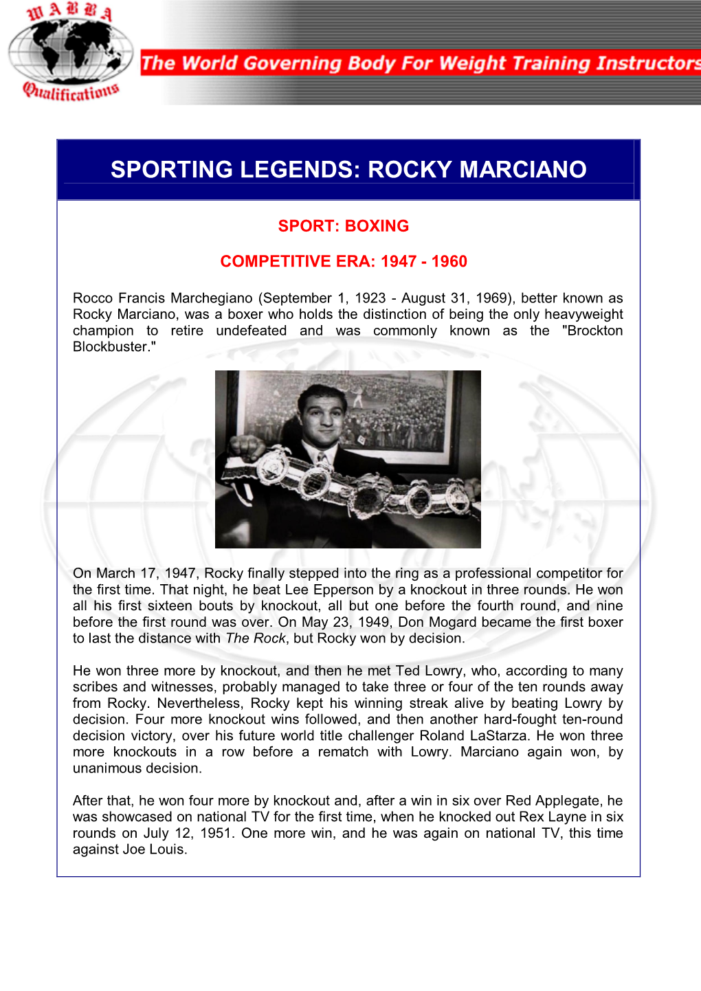 Rocky Marciano