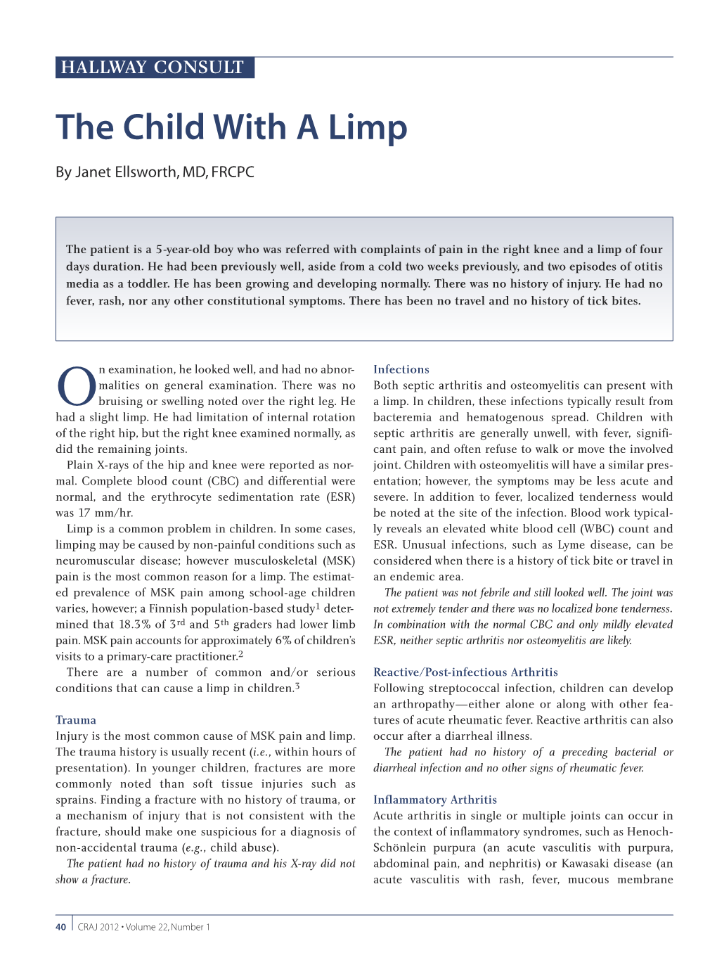 The Child with a Limp