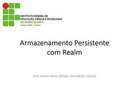 Persistência Com Realm