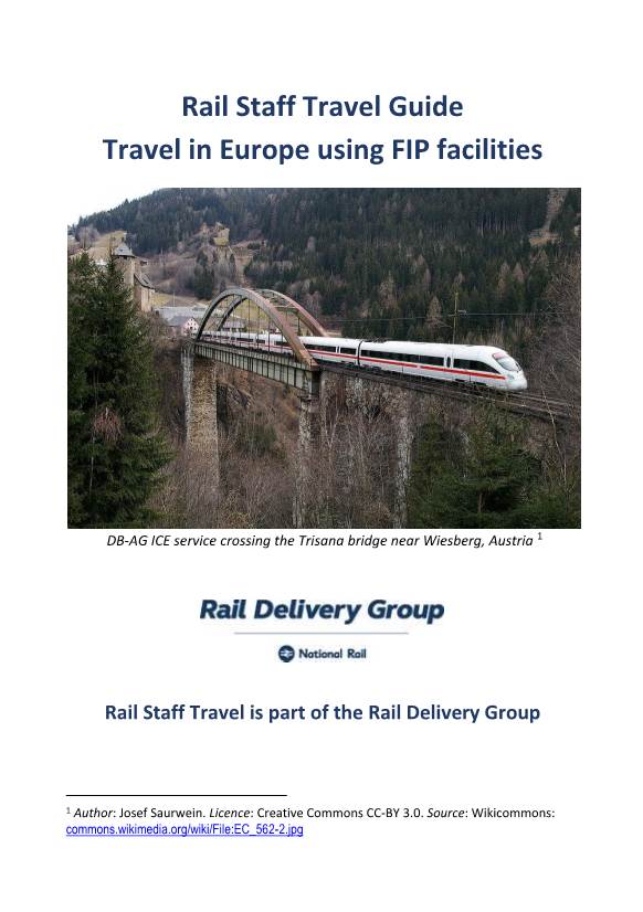 rail staff travel in europe