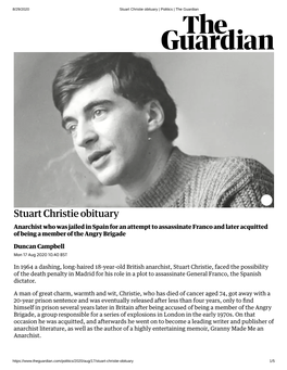 Stuart Christie Obituary | Politics | the Guardian