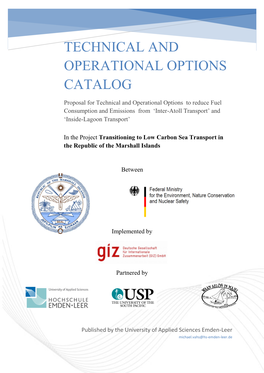Technical and Operational Options Catalog