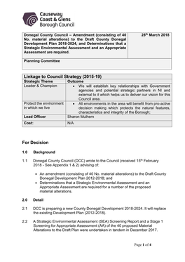 Addendum to Appropriate Assessment (AA) Natura Impact Report Of