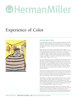 Experience of Color