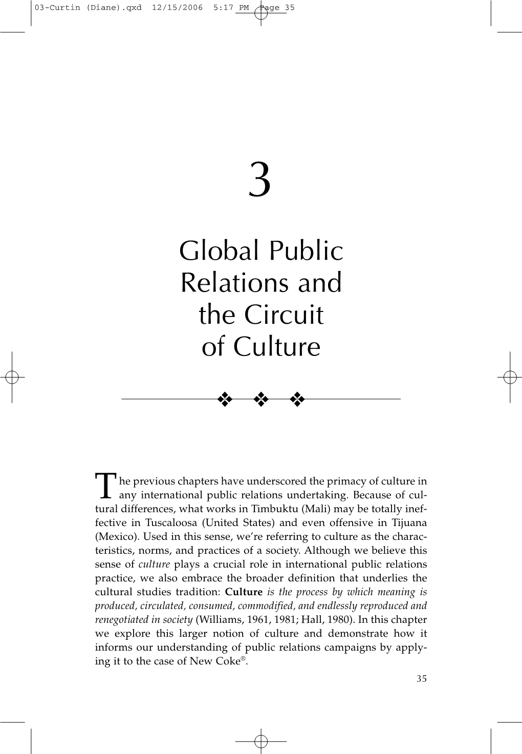 Global Public Relations and the Circuit of Culture