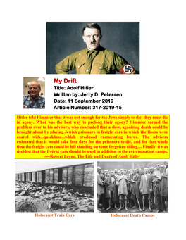 My Drift Title: Adolf Hitler Written By: Jerry D