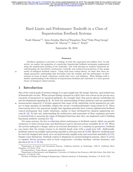 Hard Limits and Performance Tradeoffs in a Class Of