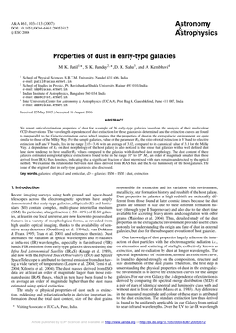 Properties of Dust in Early-Type Galaxies
