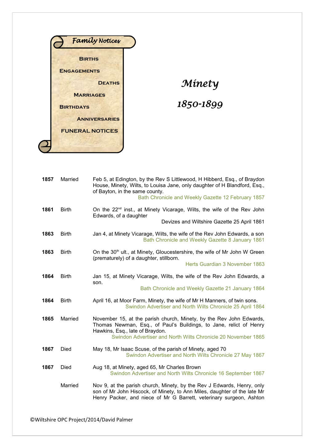 Minety 1850-1899