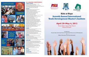 Seventh Annual International Youth Development Master's Institute