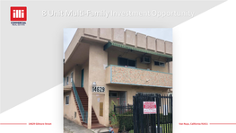 8 Unit Multi-Family Investment Opportunity