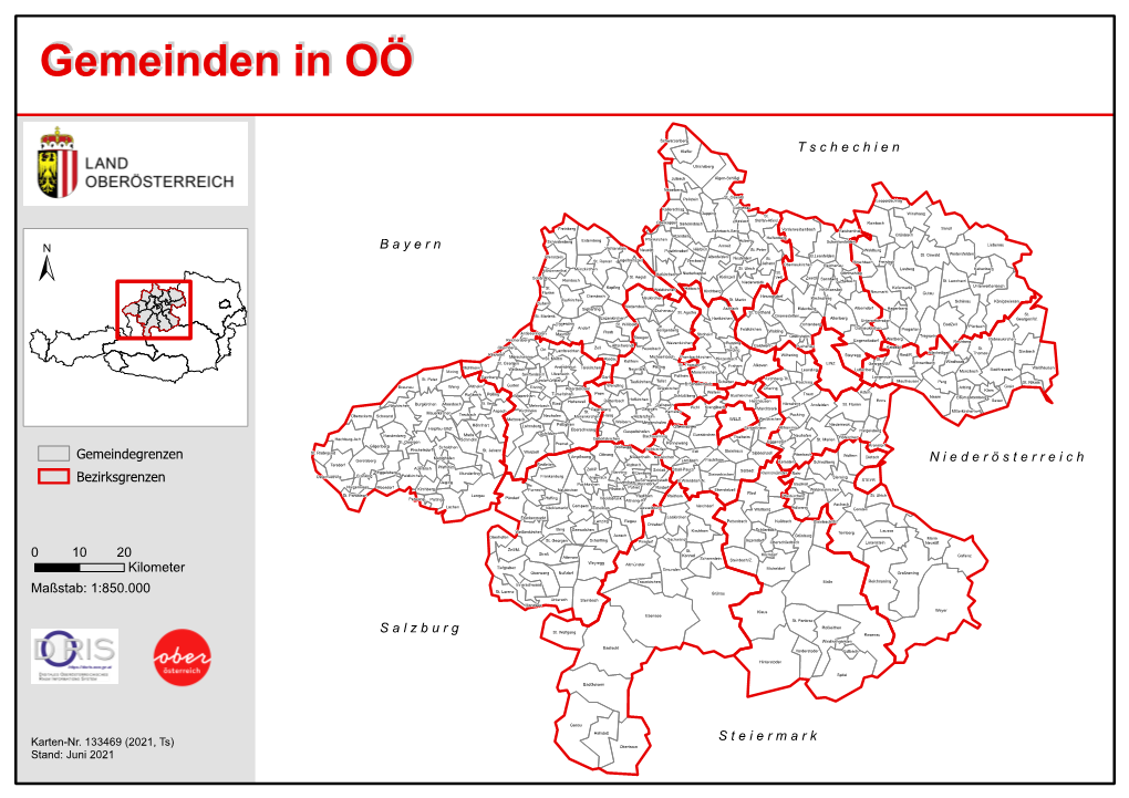 Gemeindengemeinden Inin OÖOÖ