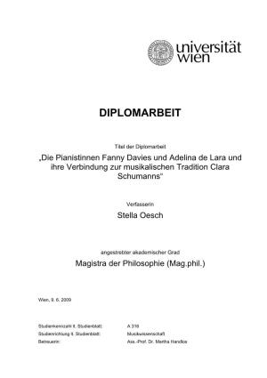 Die Pianistin Und Klavierpädagogin Clara Wieck-Schumann