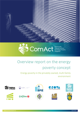 Overview Report on the Energy Poverty Concept Energy Poverty in the Privately-Owned, Multi-Family Environment