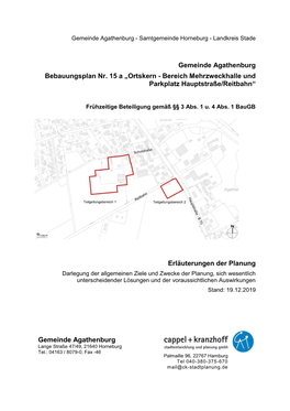 Gemeinde Agathanburg Bebauungsplan Nr. 15 A
