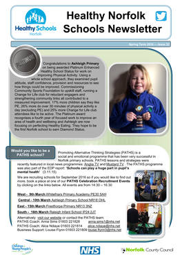 Healthy Norfolk Schools Newsletter