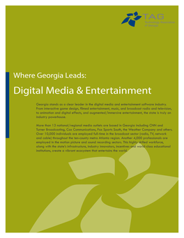 Digital Media & Entertainment