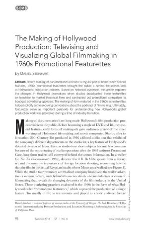 The Making of Hollywood Production: Televising and Visualizing Global Filmmaking in 1960S Promotional Featurettes