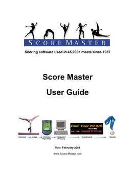 Score Master User Guide Page 2 of 51