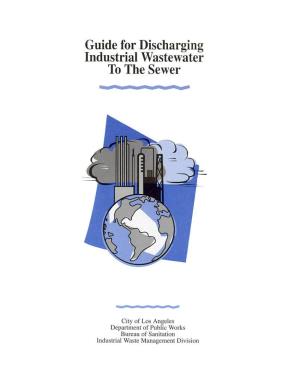 Guide for Discharging Industrial Wastewater to the Sewer