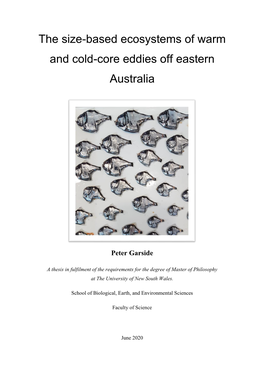The Size-Based Ecosystems of Warm and Cold-Core Eddies Off Eastern Australia