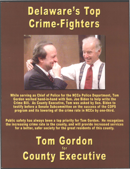 Delaware's Top Crime-Fighters Tom Gordon