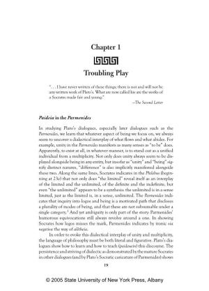Chapter 1 Troubling Play