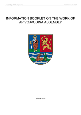 Information Booklet, Assembly Composition 2012-2016