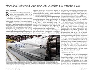 Modeling Software Helps Rocket Scientists Go with the Flow