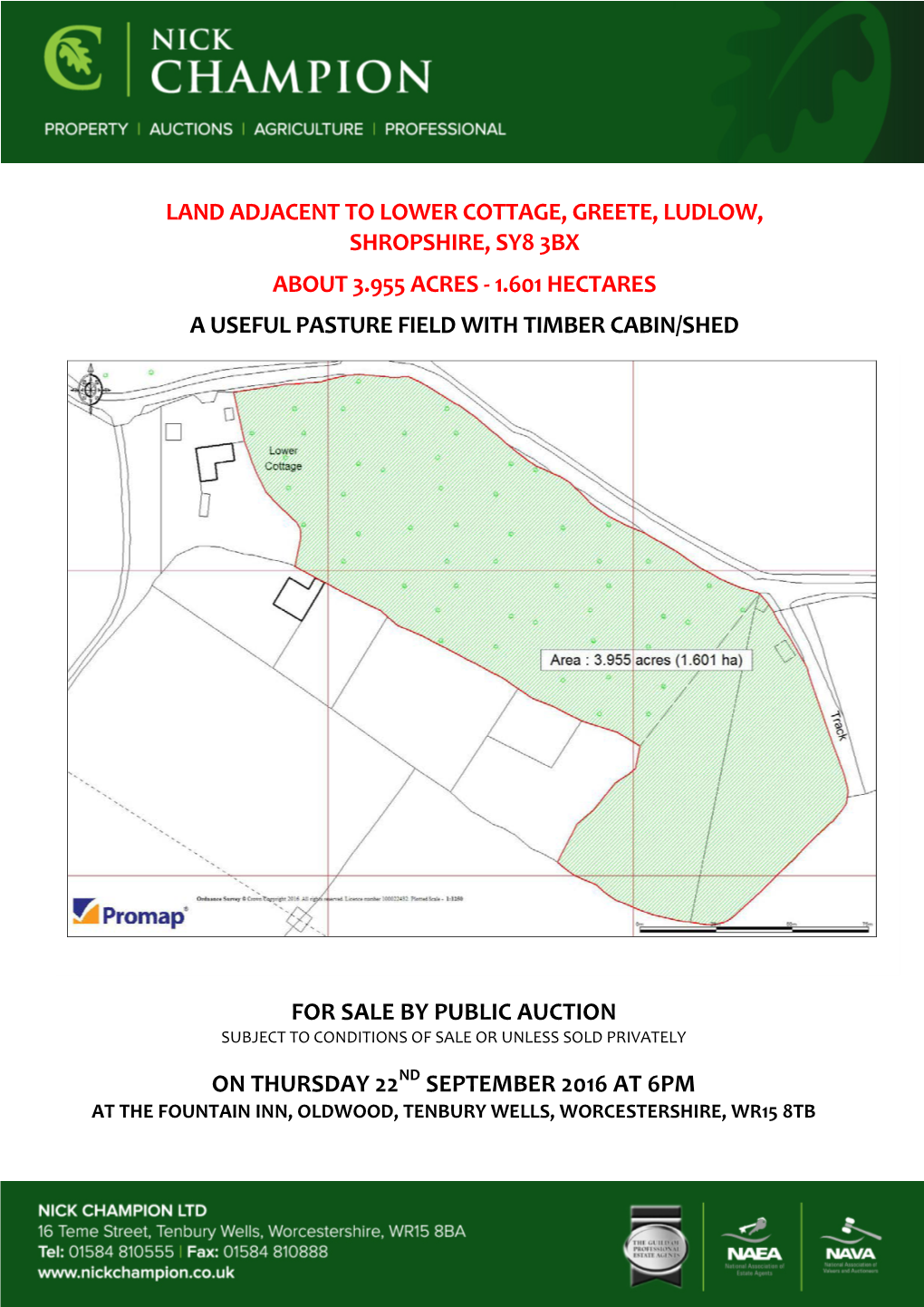 Land Adjacent to Lower Cottage, Greete, Ludlow, Shropshire, Sy8 3Bx