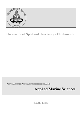 Applied Marine Sciences