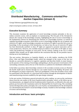 Ductive Capacities (Stream 2) George Dafermos (George@Floksociety.Org) Draft Revised (Post-Cumbre) Version: 20 June 2014