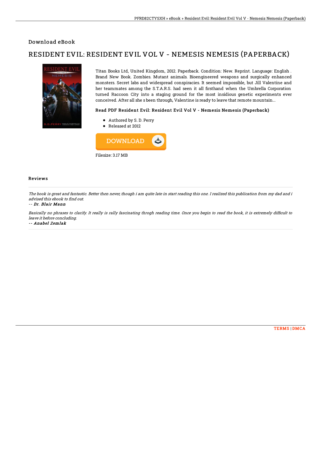 Download Kindle ~ Resident Evil: Resident Evil Vol V