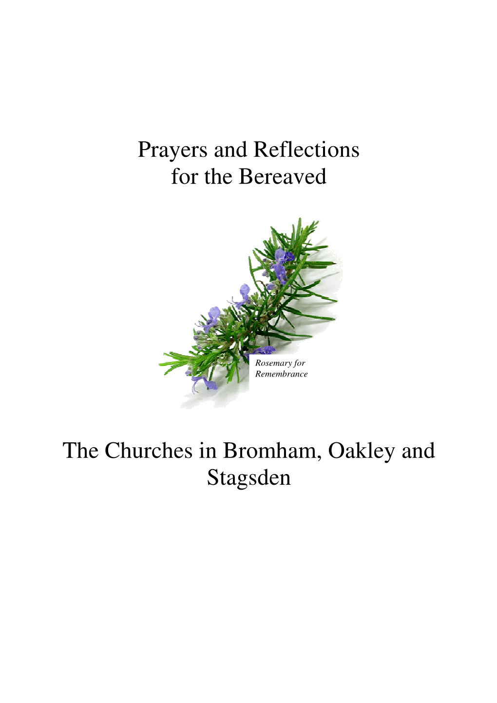 Prayers and Reflections for the Bereaved
