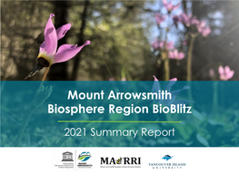 2021 MABR Bioblitz Summary Report