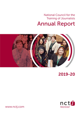 The NCTJ's 2019-20 Annual Report