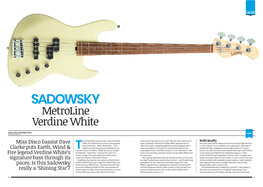 Verdine White Metro Bass, Bass Player Magazine, April 2021