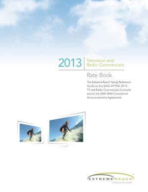 2013 TV and Radio Commercials Rate Book