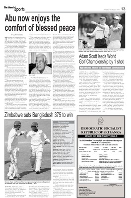 Zimbabwe Sets Bangladesh 375 to Win