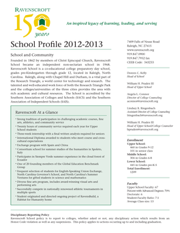 School Profile 2012-2013