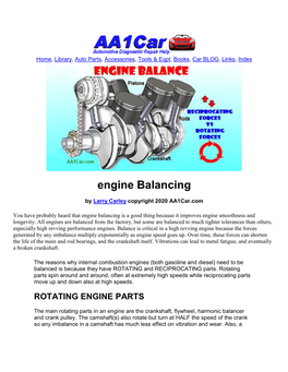 Engine Balancing