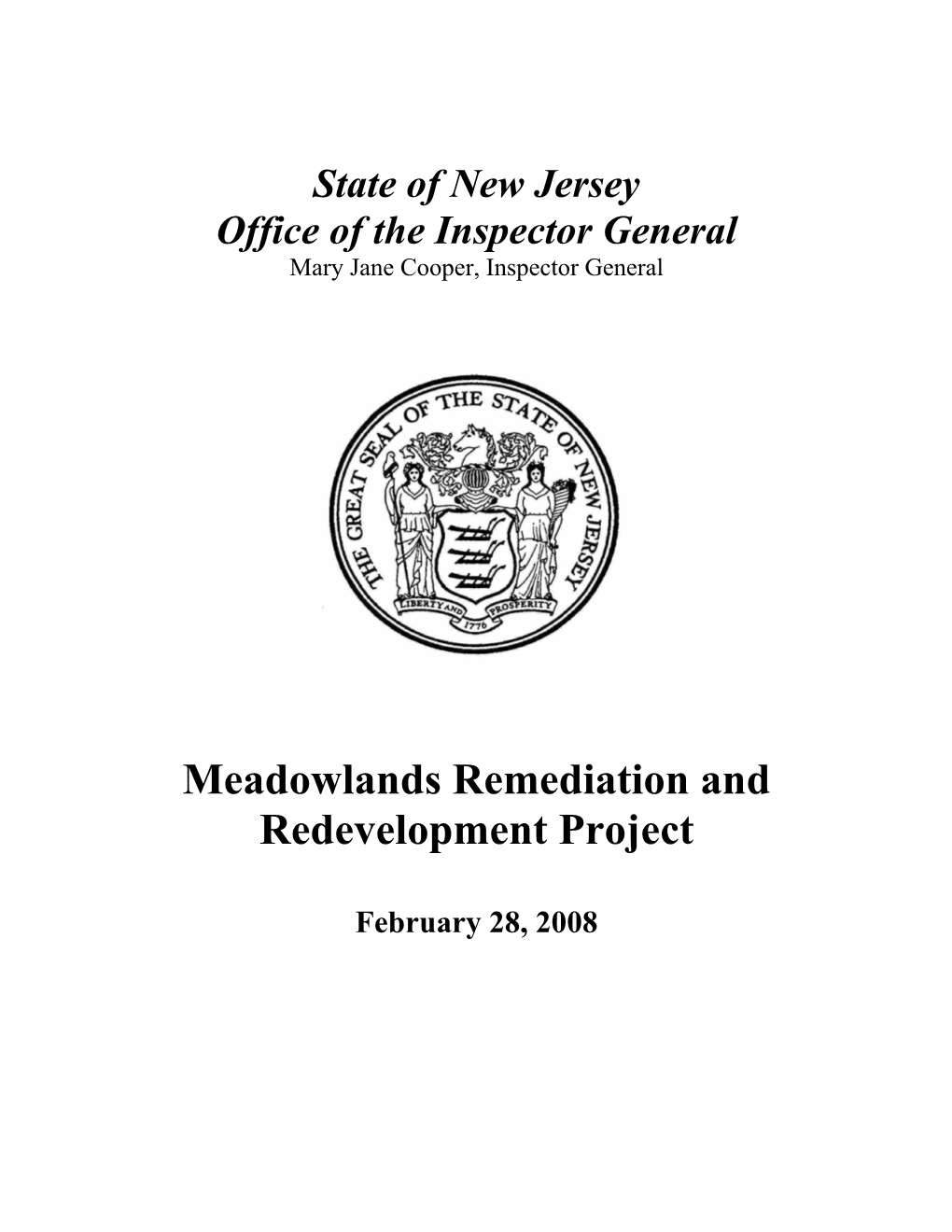 Meadowlands Remediation and Redevelopment Project
