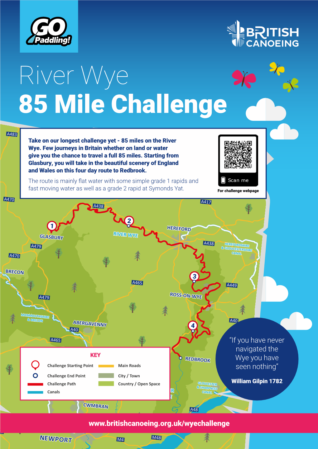 River Wye 85 Mile Challenge A49