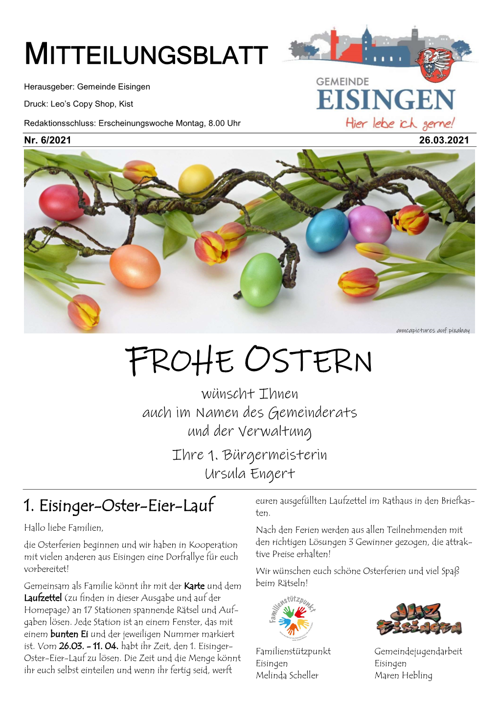 Mitteilungsblatt Vom 26.03.2021