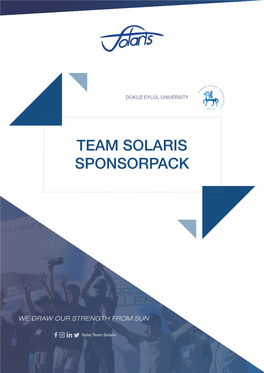 Team Solaris Sponsorpack