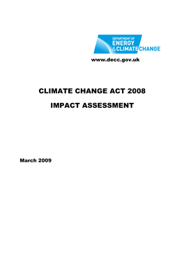 Climate Change Act 2008 Impact