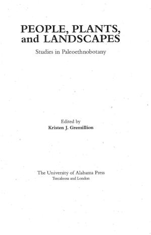 Studies in Paleoethnobotany