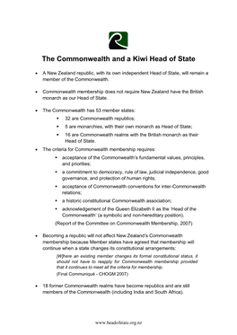 Commonwealth Fact Sheet